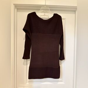 Elegant Brown Sweater Top or Dress